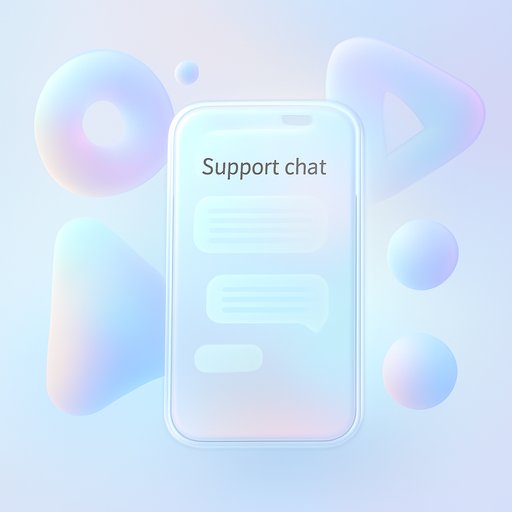 299bt support chat on mobile screen